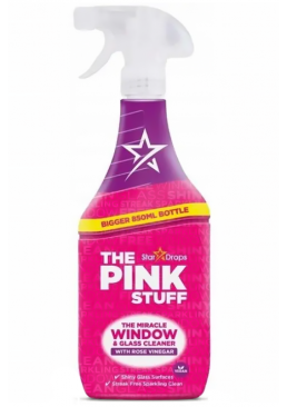 Cпрей для миття вікон The Pink Stuff з оцтом, 850 мл